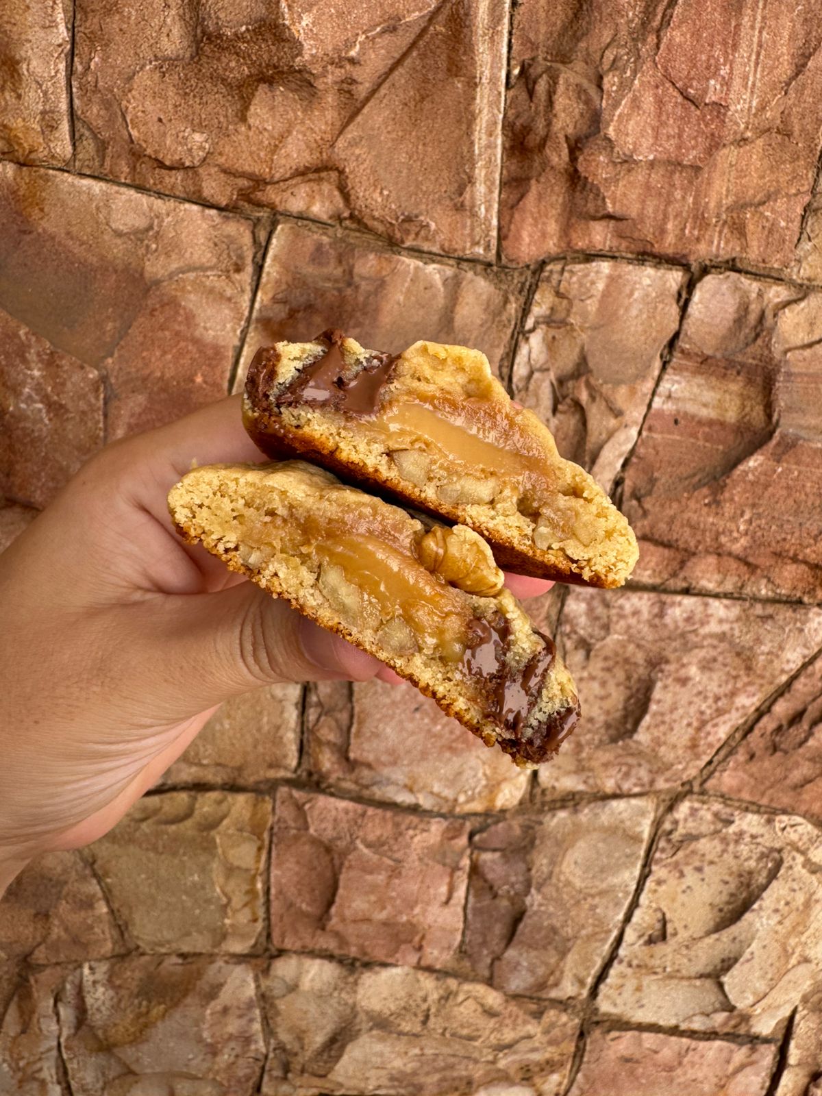 Cookie Nozes com Doce de Leite Moça