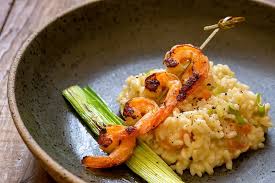 Risoto de Camarão ao Alho