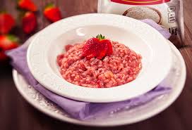 Risoto de Morango com Champagne
