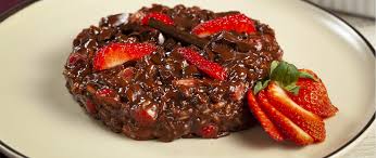 Risoto de Chocolate com Framboesa